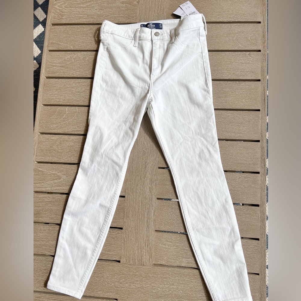 Hollister Women's High Rise Jeans - White